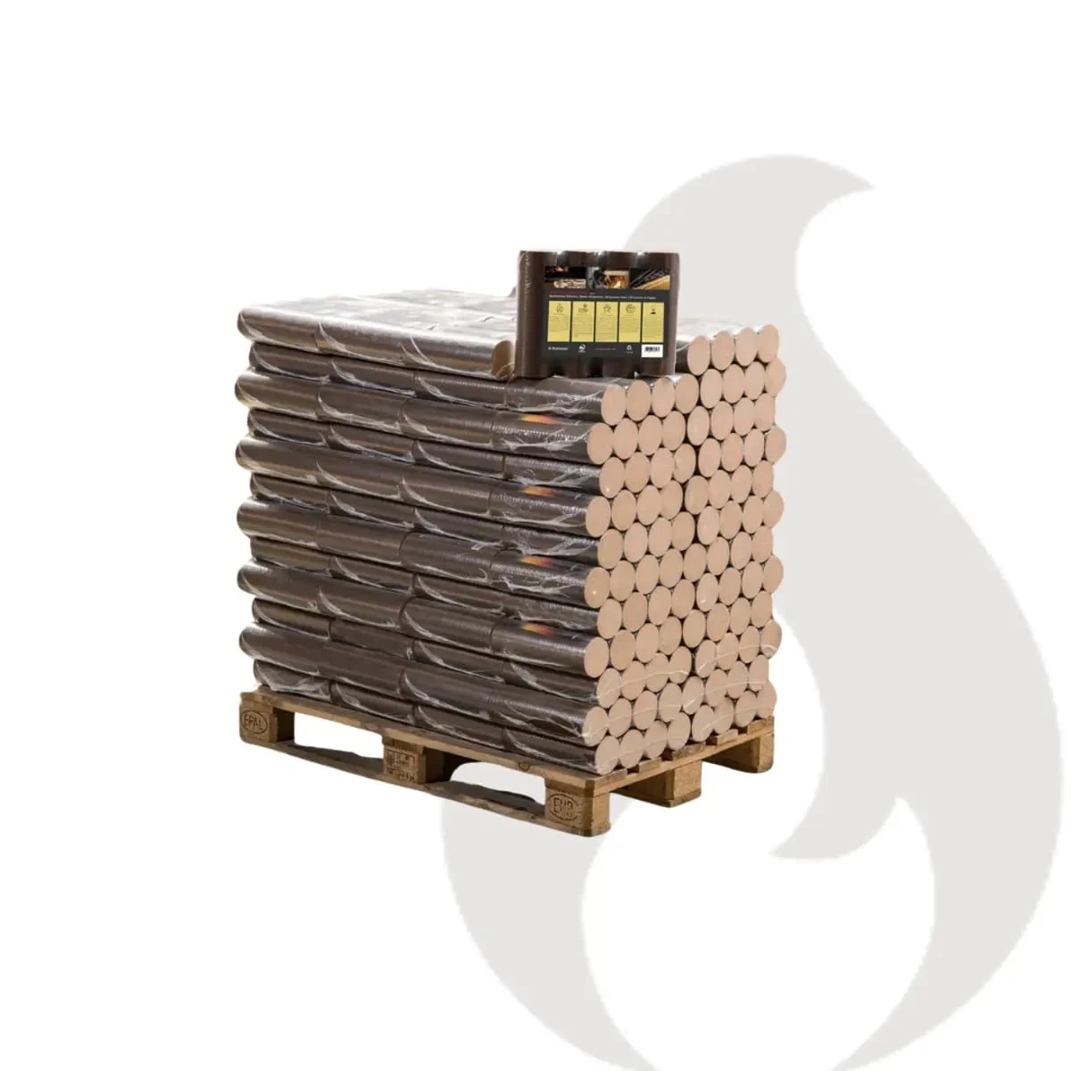 Pollmeier Premium Plus Holzbriketts Buche – Palette mit 96 Packungen à 10 kg