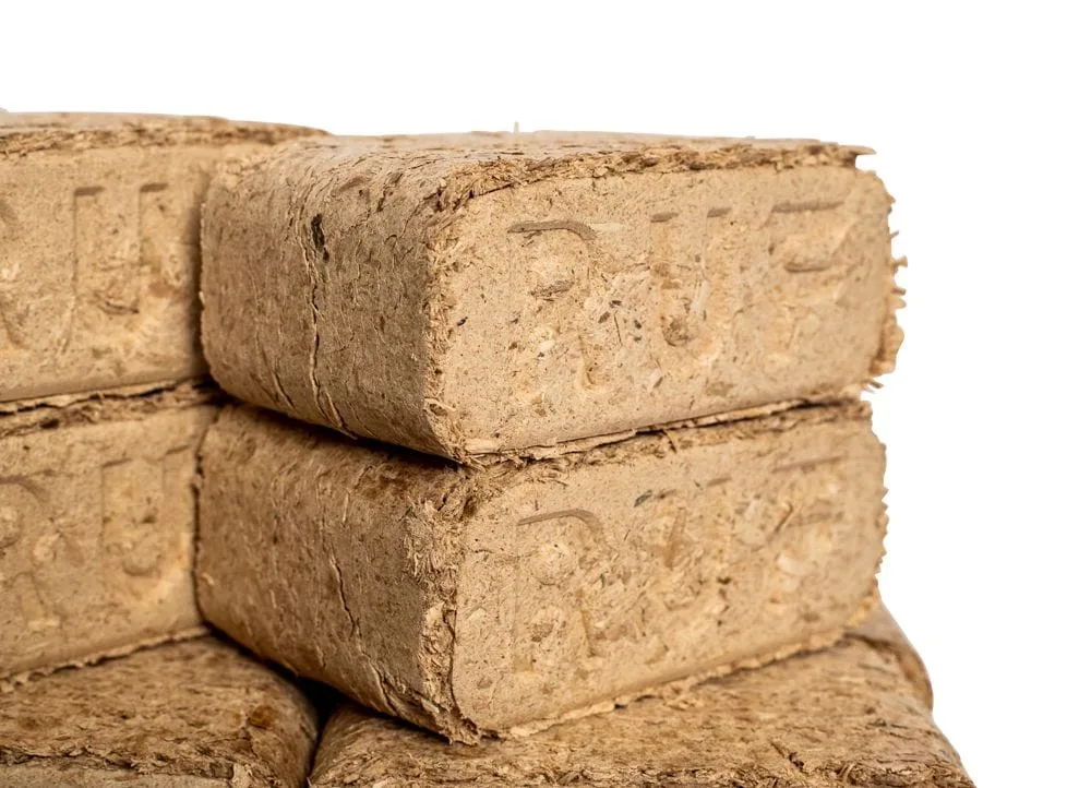 RUF Holzbriketts Hartholz Buche ohne Zugloch – Palette mit 96 Packungen à 10 kg