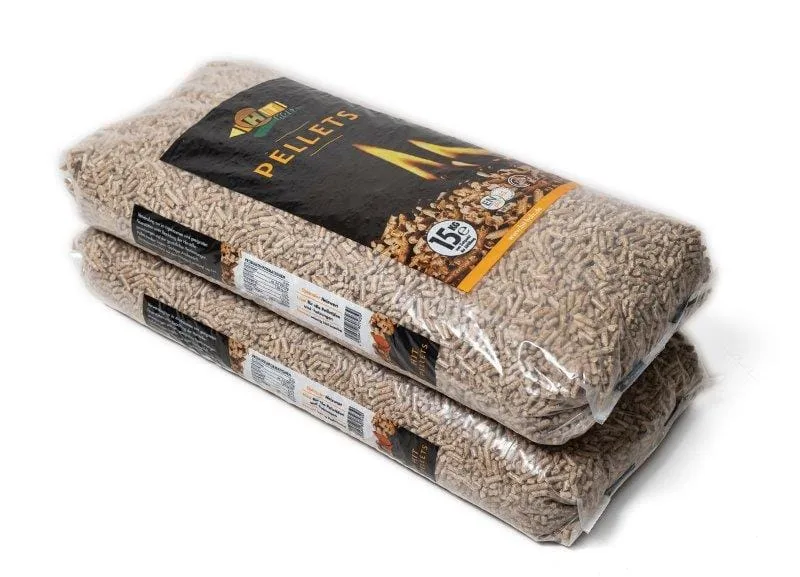 HIT / MERCER Holz-Pellets – Palette mit 66 Säcken à 15 kg